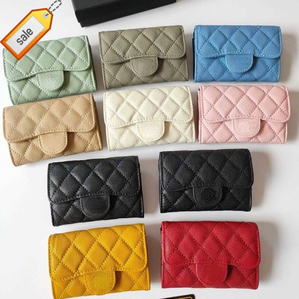 

brand designer change purse card pack cow pickup bag coins purses classic card bag caviar and cowhide series size 7.5/11.5/2 factory direct