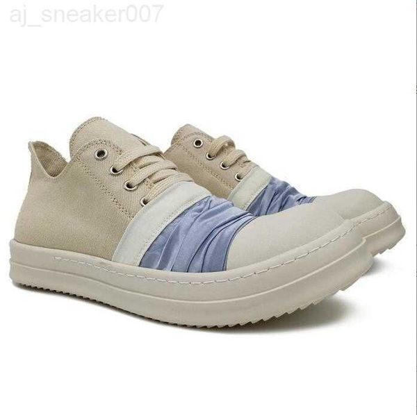 

dress rick shoes satin thick bottom increase dark owens mens canvas boots casual female board retro dissol women shoes, Black