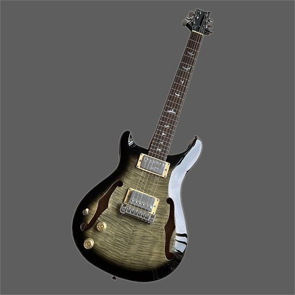 

prs electric guitar hollow body, shaped bright body, customized by manufacturers