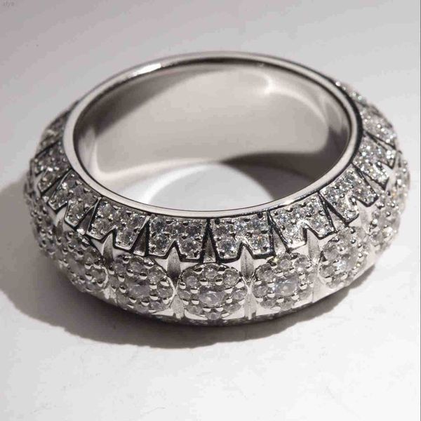 

custom china wholesale ring pyramid men moissanite hiphop rings, Silver