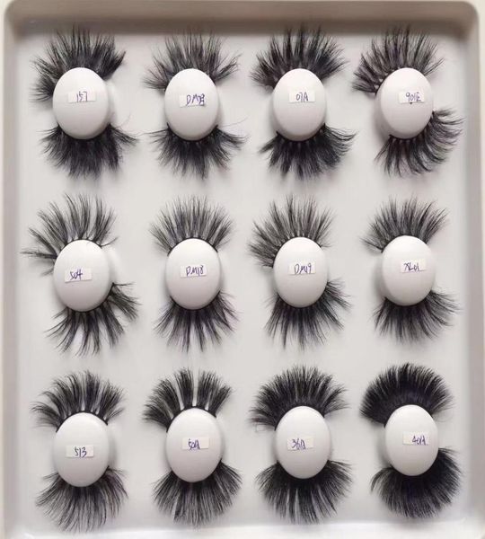 

advantage 24 styles 5d 25mm false eyelashes a pair of thick exaggerated eyelash 3d 25 mm real mink hair dhl4197064