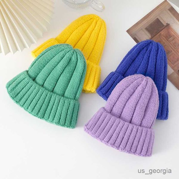 

caps autumn and winter new hat women's strip knitting wool hat fashion warm hat r230627, Blue;gray