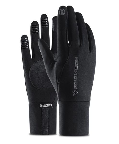 

new outdoor sports full finger gloves riding motorbike motorcycle gloves breathable men waterproof touch screen glove6036620, Black