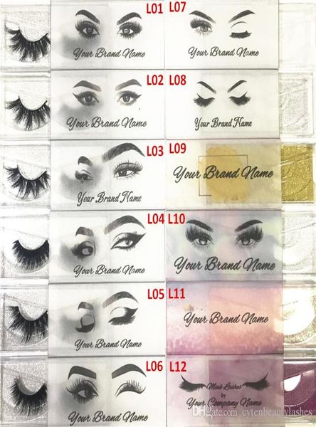 

semitransparent logo customized logo and designs for private sticker label used for mink lashes natural 3d mink eyelashes false l9696768