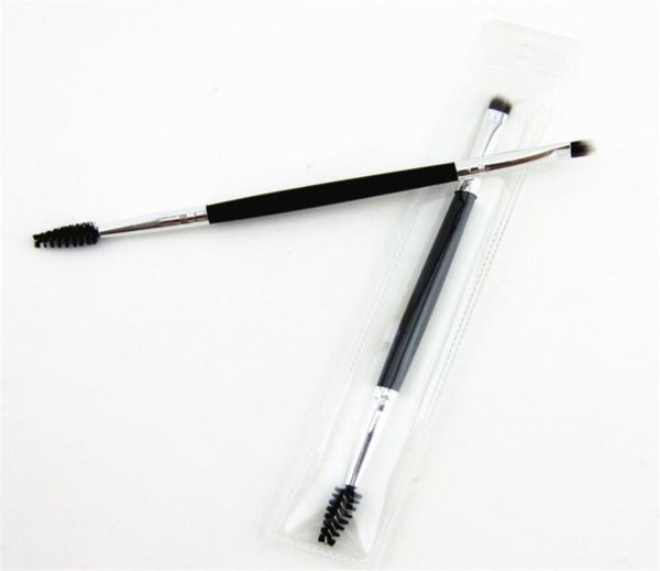 

new health 2in1 bevel eyebrow brush makeup doubleheaded inclined eyebrow brush eyelashes curler volume tool pincel maquiagem prof7502347