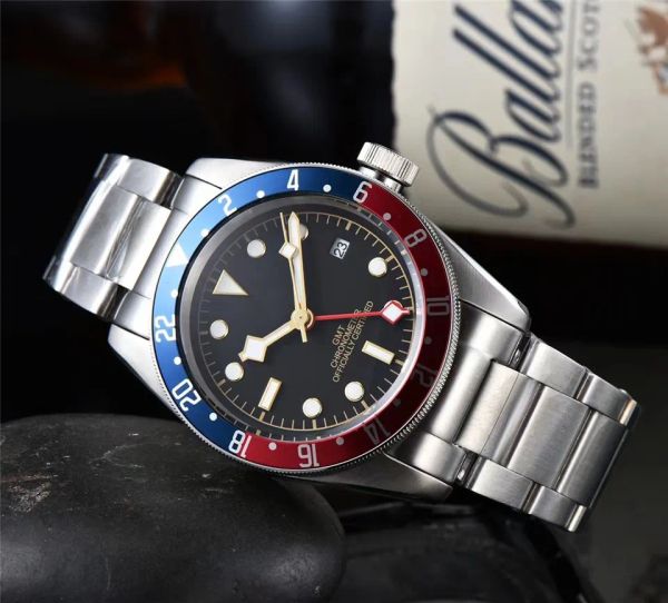 

tudors black bay aaa 3a quality watches gmt 41mm ceramic bezel swiss watch bronze series automatic mechanical sapphire luminous geneve wrist, Slivery;golden