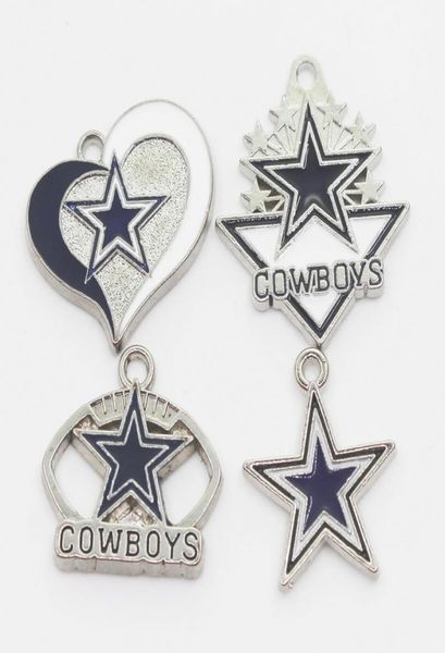 

us football sport 20pcslot cowboys football team dangle charms sports charms diy bracelet necklace pendant jewelry hanging charm9483307, Bronze;silver