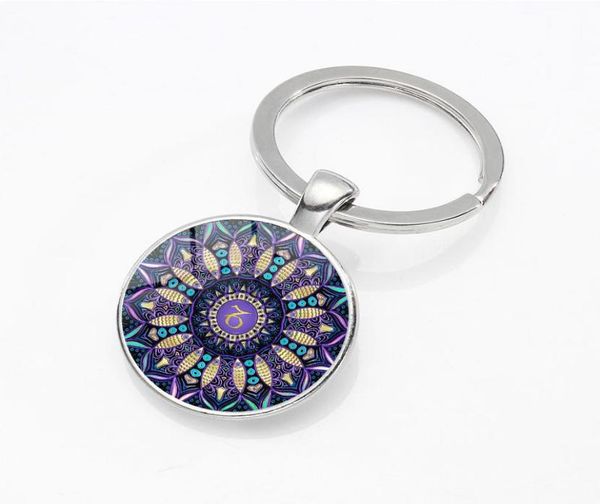 

zodiac sign keychain 12 constellation pendant keyring key scorpio leo aries constellation birthday gift for women and mens2939185, Slivery;golden