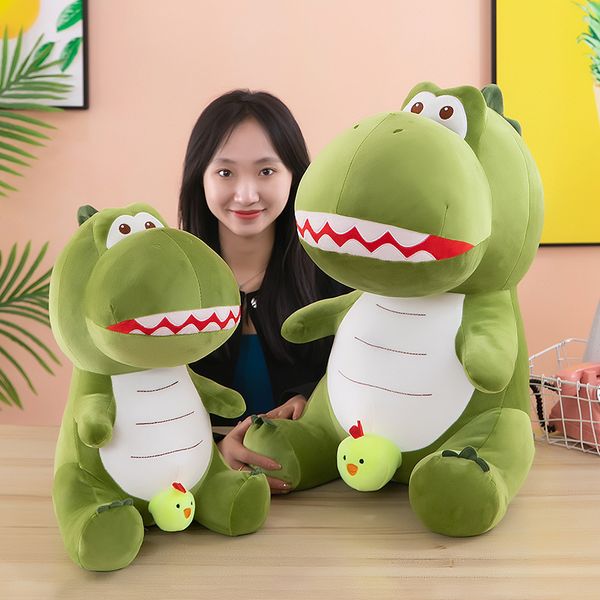 

large Wholesale size chicken dinosaur plush toy doll funny doll children's birthday gift indoor decoration, Green