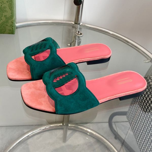 

2023 fashion designer slippers comfort slipper women sandals shoes platform slides calfskin sandal fashion rubber bottom slides summer beach, Black