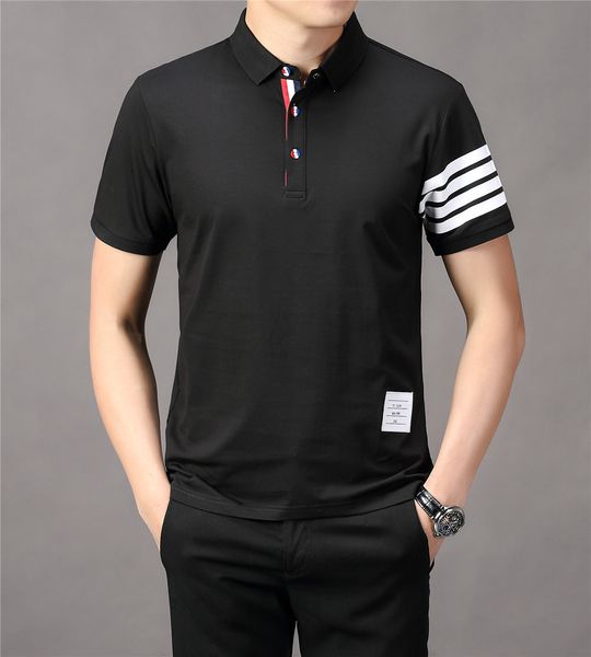 

men's polos brand polo shirts men's clothing summer plus size short sleeve homme casual cotton fashion luxury clothes 230627, White;black