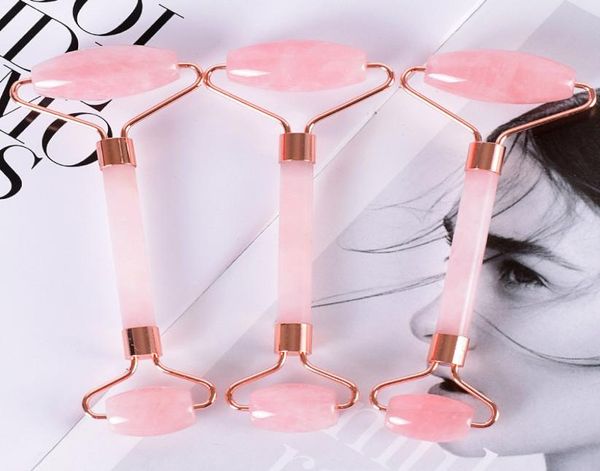 

pink double head massage roller jade roller face thin massager face jade roller face massager tool dhl 8427518
