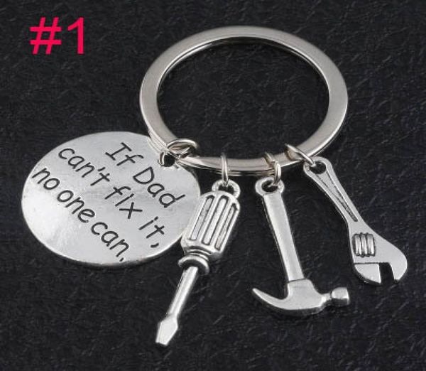 

2018 new fashion keychain keyring 039039if dad can039039t fix it no one can039039 hand tools keychain pendant gi3678026, Slivery;golden