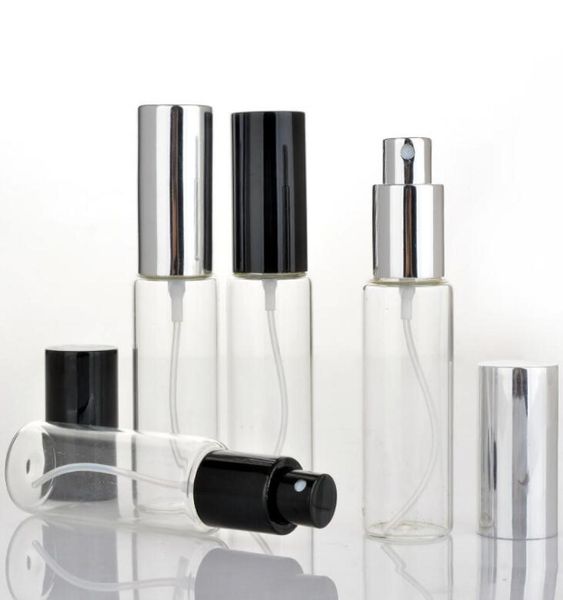 

30ml glass perfume bottles clear glass spray bottles 30 ml empty fragrance packaging bottle with black silver gold ca1587800