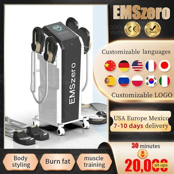 

neo dls-emslim 6500w power r f nova hi-emt emszero machine with 4 pcs r f handles with pelvic stimulation pads optional