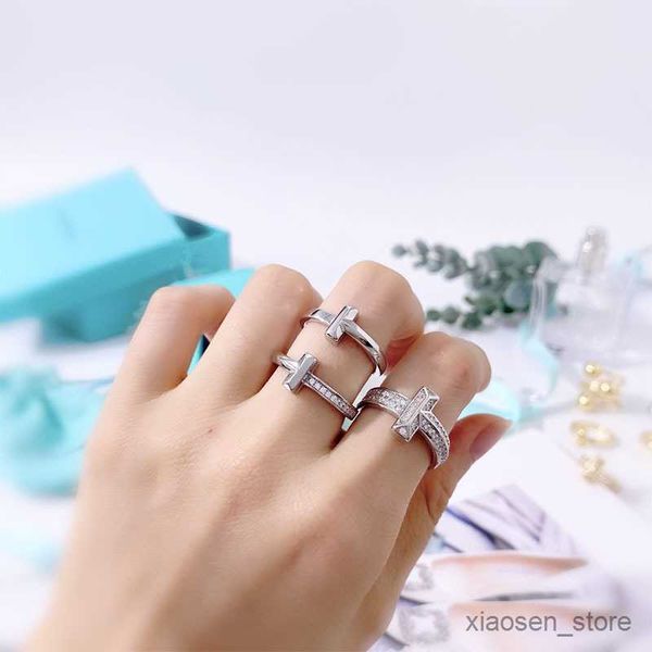 

wedding rings new arrive fashion double ring jewelry for woman man lover rings 18k gold-color and rose jewelry r230627, Slivery;golden
