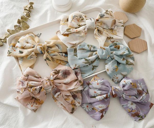 

bowknot chiffon hair clips for woman girls hairpins boho hair accessories fashion hairgrip floral barrettes hairband9179213, Golden;silver