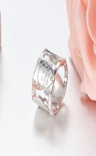 

with side stones brand new 925 sterling silver classic love thick ring will not turn black with logo heart model styl3281531