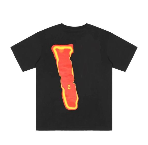

summer mens t-shirts flame large v print loose relaxedt-shirt loose couple casual big v round neck short sleeve men and women tees t-shirt c, White;black