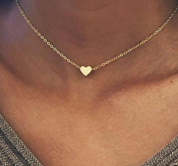 

fashion love chain necklace trends chain necklace wholes a heartshaped necklace5465715, Silver