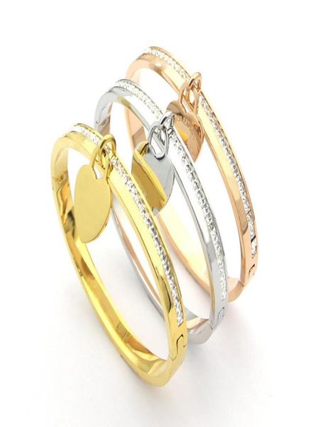 

fashion with box love charm bracelet pour hommes bangles pulsera for mens and women party wedding lovers gift ankle stainless stee8569510, Black