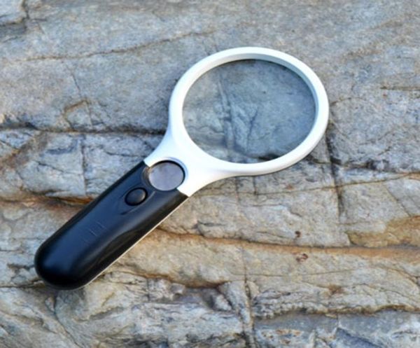 

3 led lights 3x 45x handheld reading magnifier lens magnifier jewelry loupe magnifying glass9451168