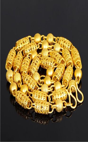 

weighty heavytransport bead 60cm 24k real yellow solid gold men039s necklace curb chain 8mm jewelry mintmark lettering real 23170221, Silver