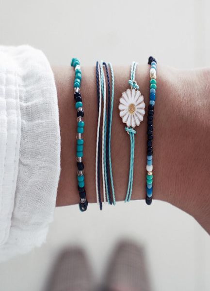 

2020 charm bracelet ins fashion cool girls party girls boho bracelets wedding party handmade bracelets vintage knot bracelet4659017, Golden;silver