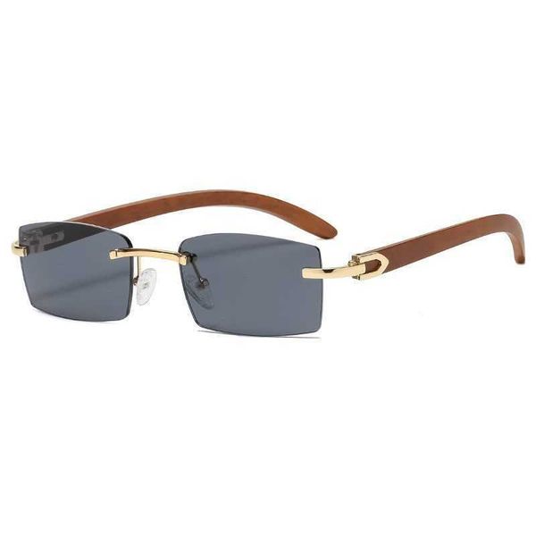 

wholesale of new fashion ultra clear rimless europe america small face retro square simple sunglasses for men and women, White;black