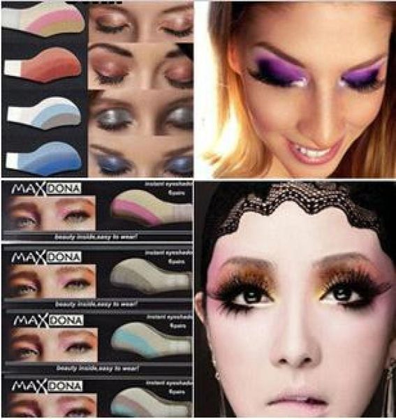 

whole1box6pairs instant eyeshadow sticker magic eyes tattoo cosmetic makeup eye shadow sticker easy to wear 42 different s9211130