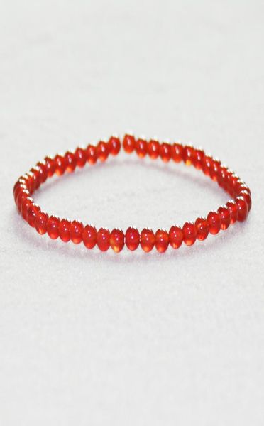 

mg0005 whole 4 mm aa grade carnelian mini gemstone bracelet crystals bracelet womens yoga mala energy jewelry5712931, Black
