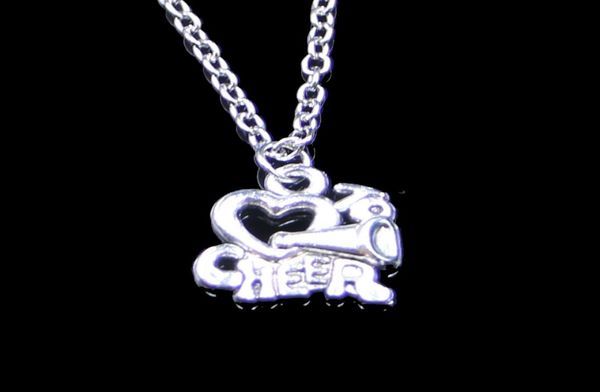 

fashion 1716mm cheer love cheerleading pendant necklace link chain for female choker necklace creative jewelry party gift6243033, Silver