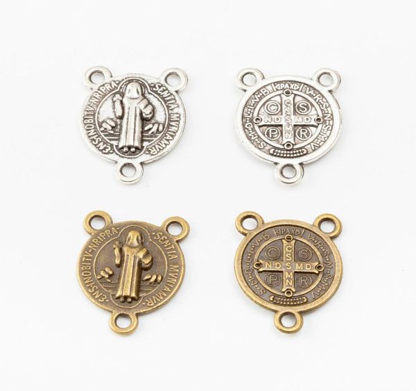 

100pcs 1814mm tibetan silver vintage religious connector charms antique bronze pendants for bracelet necklace earring diy jewelry4146282, Bronze;silver