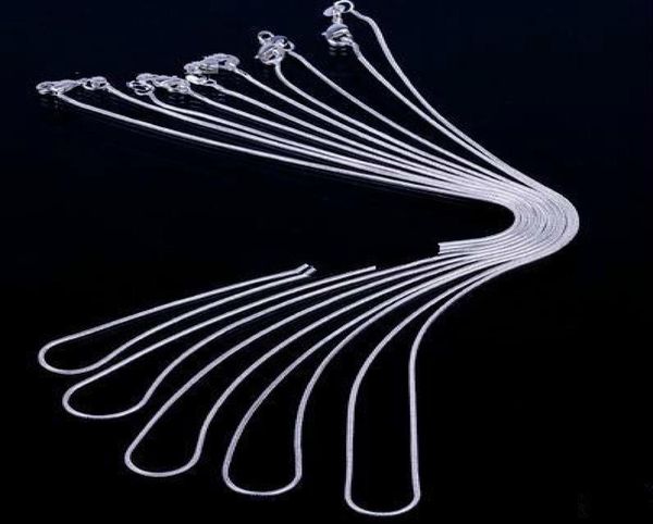 

1pcs 925 sterling silver necklace chain (no pendant ) solid women lady girl jewelry chain with lobster clasp gift sh4 size choose8474091