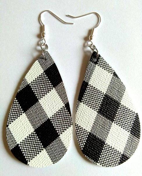 

fashion halloween pattern teardrop leather earrings for women long dangle statement water drop earrings jewelry3315092, Silver