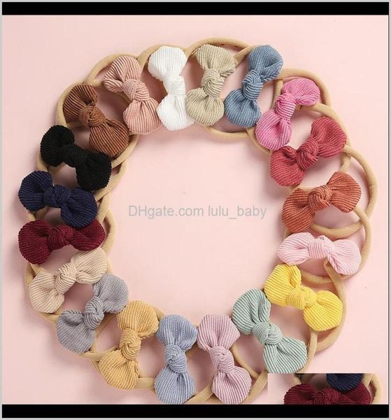 

silver ribbon accessories  pcslot soft corduroy knot bow nylon headbands or hair clips baby shower gift y200710 boze9 es5un6551862, Slivery;white