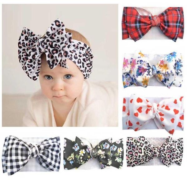 

leopard hair bows baby headband floral girls print hair bands newborn plaid love heart headbands infants hair accessories5362282, Slivery;white