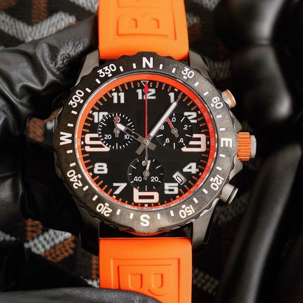 

mens watches designer watches classic 44mm business wristwatches stainless steel waterproof watch, Slivery;brown