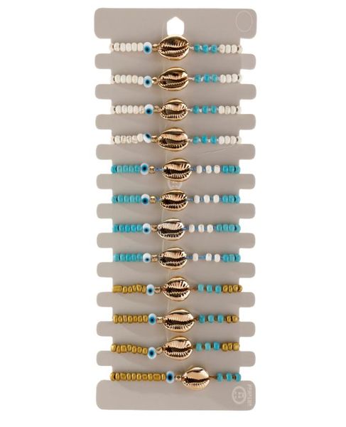 

woven bracelets adjustable charm bracelets simple design gold shell eyes woven bracelet summer bohemian accessories9727074, Golden;silver