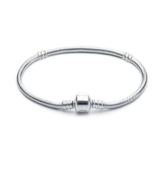

1pcs drop shipping silver plated bracelets women chain charm beads for bangle bracelet children gift9320524, Golden;silver