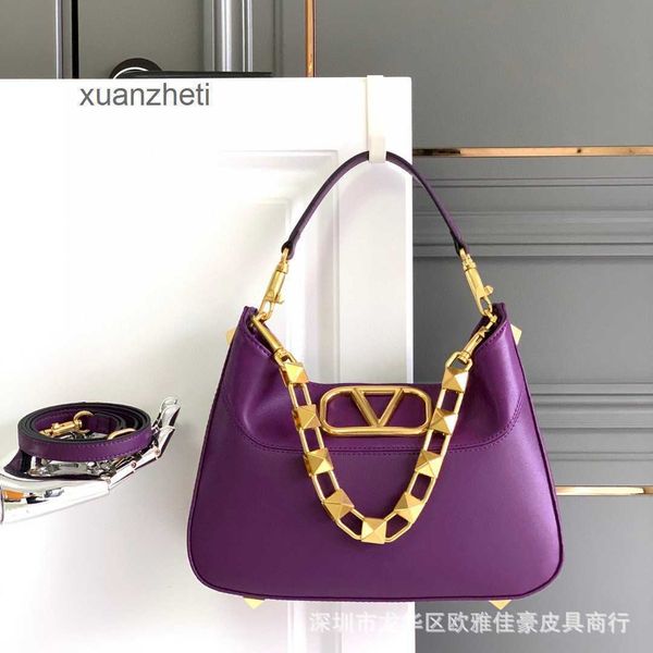 

beach bags women crossbody designer valenti bag saddle handbag purse wallet bagpack genuine leather underarm rivet cowhide han lwty