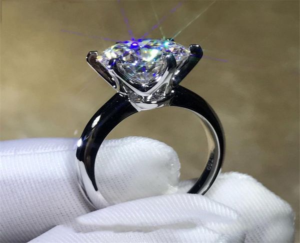 

2018 solitaire ring 100 soild 925 sterling silver jewelry 15ct sona diamond cz engagement wedding band rings for women6822619, Slivery;golden