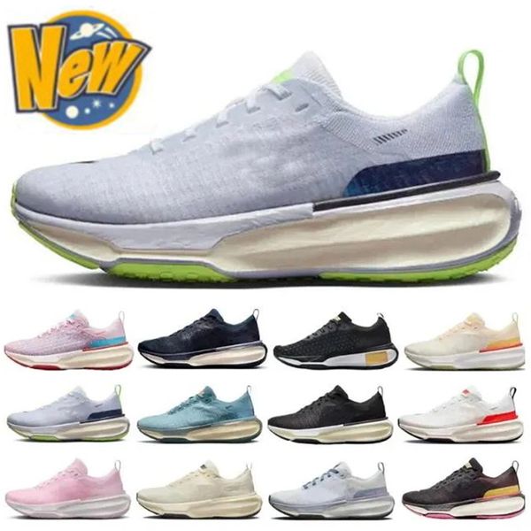 

zoomx invincible run fk running shoes black white cobalt bliss bright crimson light cream college navy noise aqua womens mens lightweight sh