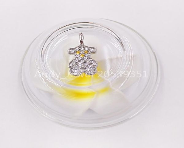 

white gold sweet diamonds pendant authentic 925 sterling silver pendants fits european bear bear jewelry style gift andy jewel 3143522402
