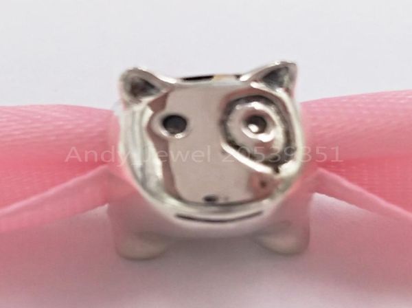 

andy jewel 925 sterling silver beads dog charm fits european pandora style jewelry bracelets necklace 7902588042837, Black