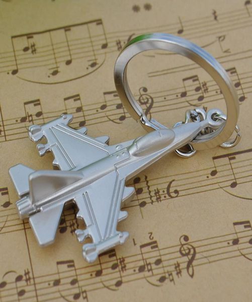 

new aircraft metal key chain airplane keychains gift car key ring bag classic key holder pendant party gift jewelry2607256, Silver