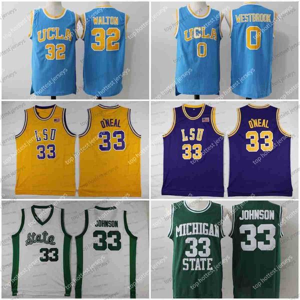 

0 westbrook jersey ucla bruins 32 bill walton michigan 33 lsu tigers shaquille oneal college all stitched shirts ncaa white blue, Black;red