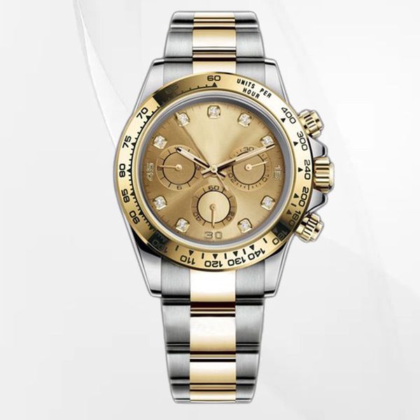 

aaa men's brand watch women's premium watchs 40mm folding buckle waterproof sapphire glass lens luminous automatic 2813 movement m, Slivery;brown