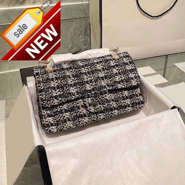 

women's brand designers shoulder bags 2023 stylish linen quilted messenger gold chain diagonal factory direct sale