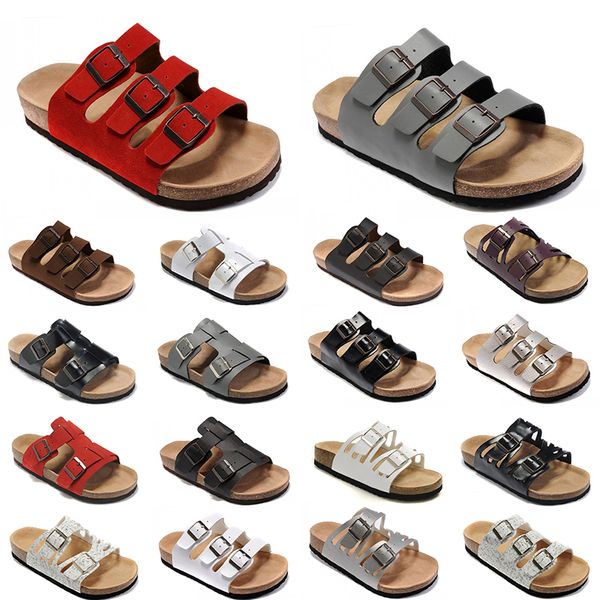 

2023 birkens arizona designer sandals mens women brown microfiber birko-flor sliders boston soft mules footbed clogs indoor pantoufle outdoo, Black